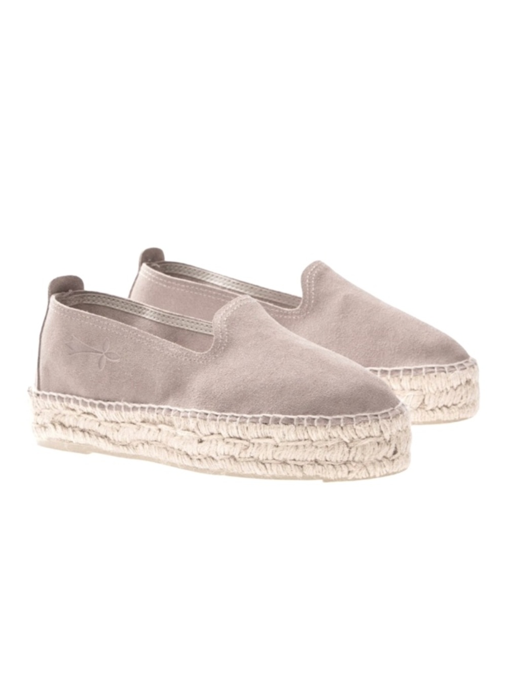 Manebi Espadrille Slip On Tan Suede Leather Platform Women’s Size EU 37 US 7